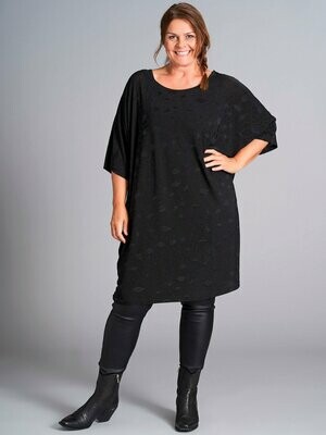 Oversize tunika med glitter-mønster fra Gozzip Oversize tunika med glitter-mønster fra Gozzip