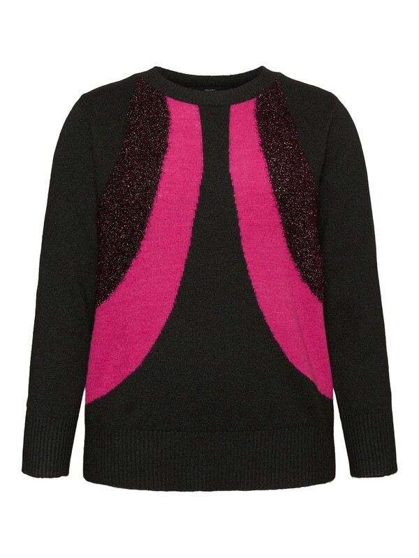 Strik med pink striber og glitter fra Vero Moda Curve! Strik med pink striber og glitter fra Vero Moda Curve!