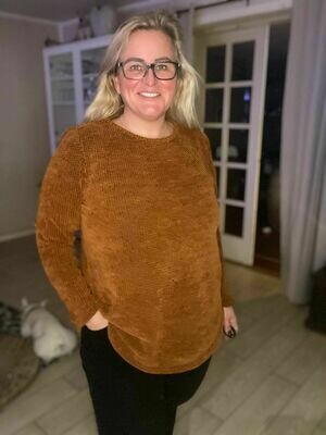 Chenille-pullover fra DNY Chenille-pullover fra DNY