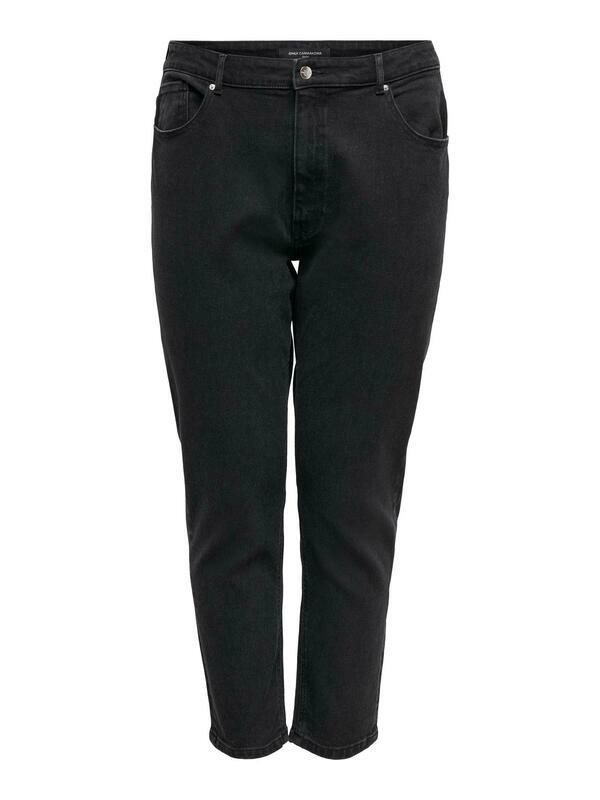 Sorte mom-jeans fra Carmakoma. Sorte mom-jeans fra Carmakoma.