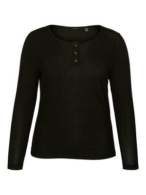 Enkel bluse med knapper fra Vero Moda Curve Enkel bluse med knapper fra Vero Moda Curve