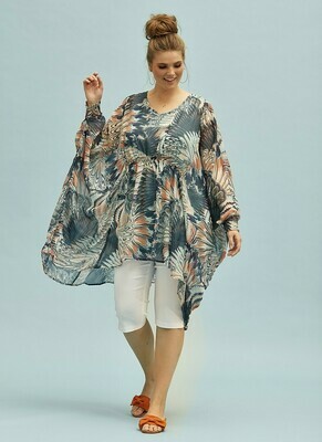 Flot transparent bluse-tunika fra Zhenzi Flot transparent bluse-tunika fra Zhenzi