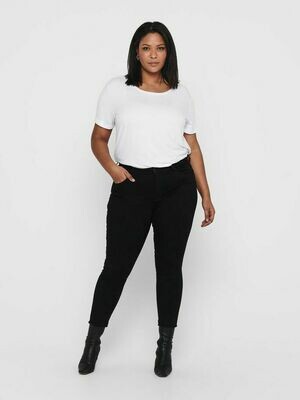 Cool sort ankeljeans med rå kanter fra Carmakoma! Cool sort ankeljeans med rå kanter fra Carmakoma!