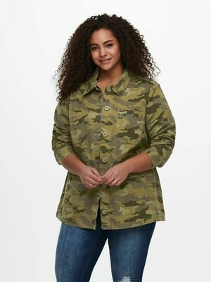 Fed jakke med camouflage print fra Carmakoma Fed jakke med camouflage print fra Carmakoma