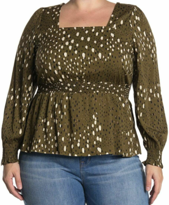 Bluse med smock i livet Vero Moda Curve! Bluse med smock i livet Vero Moda Curve!
