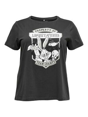 Cool t-shirt med Looney Tunes fra Carmakoma. Cool t-shirt med Looney Tunes fra Carmakoma.