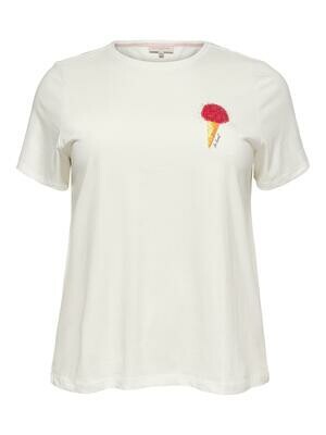 Sød t-shirt med palliet isvaffel fra Carmakoma Sød t-shirt med palliet isvaffel fra Carmakoma