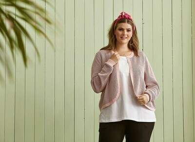 Lækker kort cardigan fra Zhenzi Lækker kort cardigan fra Zhenzi
