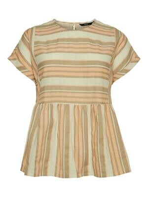 Kortærmet top i bomuld fra Vero Moda Curve Kortærmet top i bomuld fra Vero Moda Curve