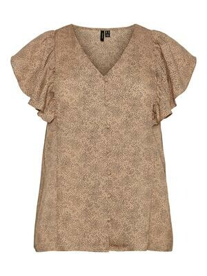 Top med flæseærmer fra Vero Moda Curve Top med flæseærmer fra Vero Moda Curve