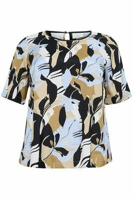 Kortærmet bluse med print fra Kaffe Curve Kortærmet bluse med print fra Kaffe Curve