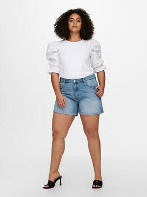 Denim-shorts med høj talje fra Carmakoma Denim-shorts med høj talje fra Carmakoma