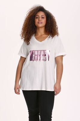 Sød t-shirt med frontprint fra Kaffe Curve Sød t-shirt med frontprint fra Kaffe Curve