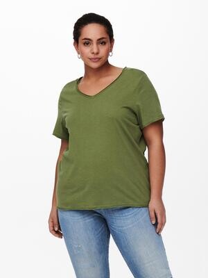 Enkel basis t-shirt fra Only Carmakoma Enkel basis t-shirt fra Only Carmakoma