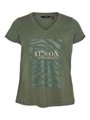 Fin t-shirt med print fra Vero Moda Curve Fin t-shirt med print fra Vero Moda Curve