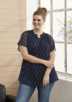 Smart bluse med guldnister fra Zhenzi Smart bluse med guldnister fra Zhenzi