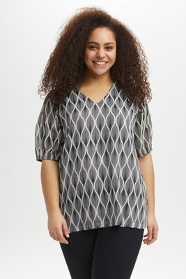 Bluse med grafisk print fra Kaffe Curve Bluse med grafisk print fra Kaffe Curve