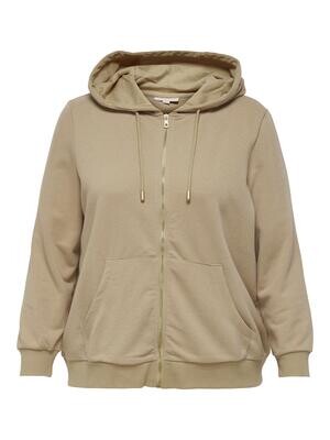 Smart hoodie med lynlås fra Carmakoma Smart hoodie med lynlås fra Carmakoma