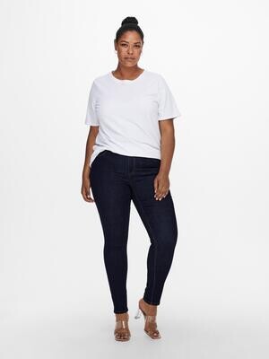 Mørkeblå jeans med smalle ben fra Carmakoma Mørkeblå jeans med smalle ben fra Carmakoma