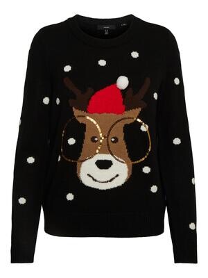 Sød jule-pullover med rensdyr fra Vero Moda Curve