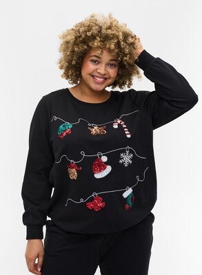 Sød jule sweatshirt fra Zizzi Sød jule sweatshirt fra Zizzi