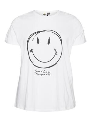 T-shirt med smiley fra Vero Moda Curve
