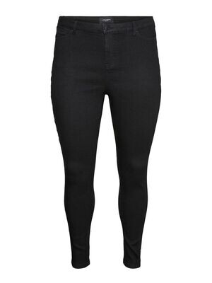 Sorte jeggings med høj talje fra Vero Moda Curve Sorte jeggings med høj talje fra Vero Moda Curve