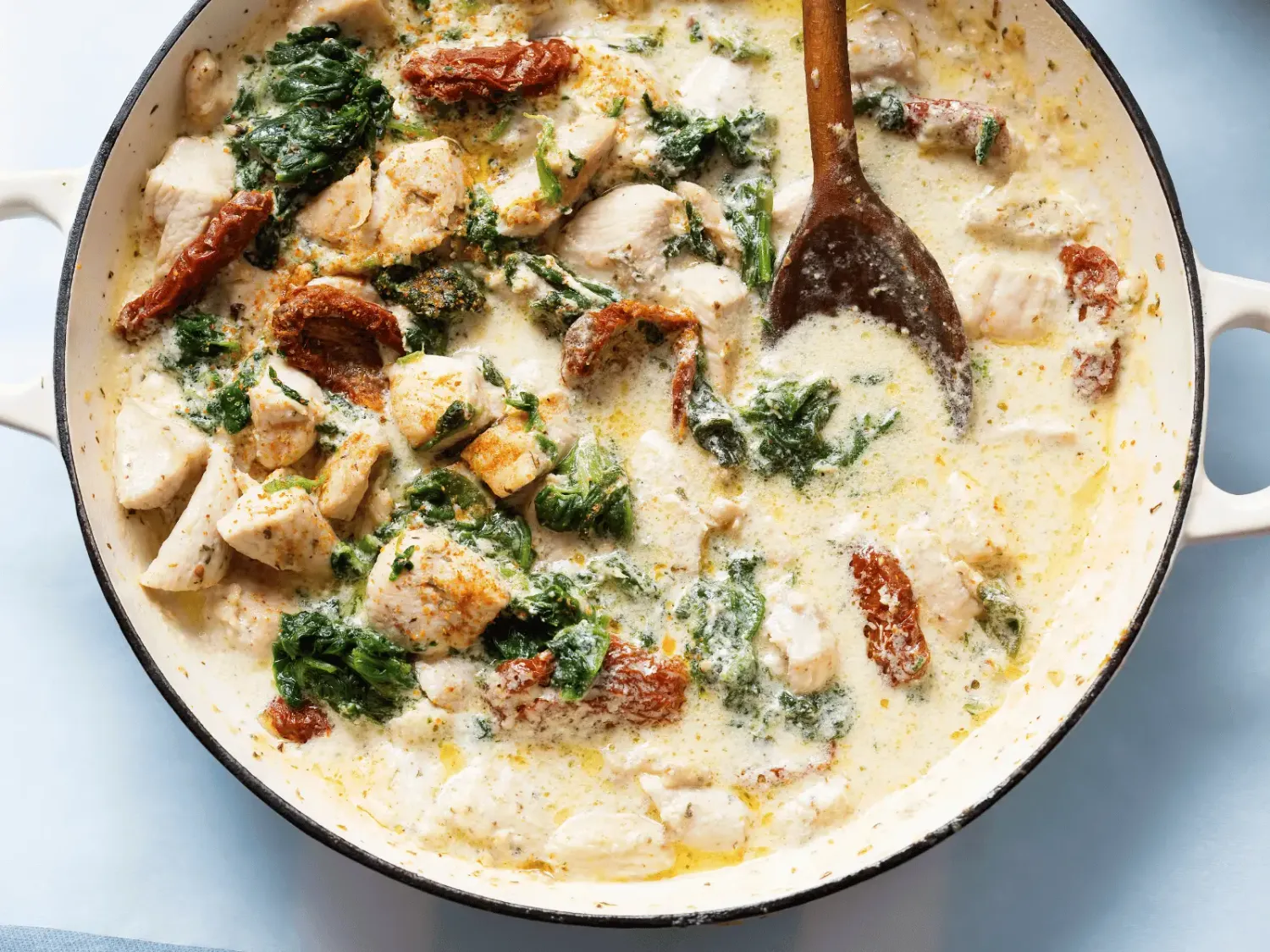 CREAMY CHICKEN WITH SPINACH