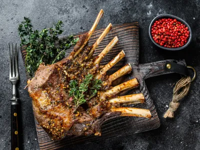 LAMB RACK WITH BONES