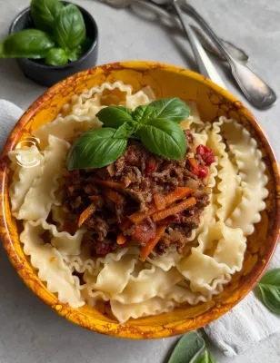 BEEF BOLOGNESE SAUCE WITH VEGETABLES