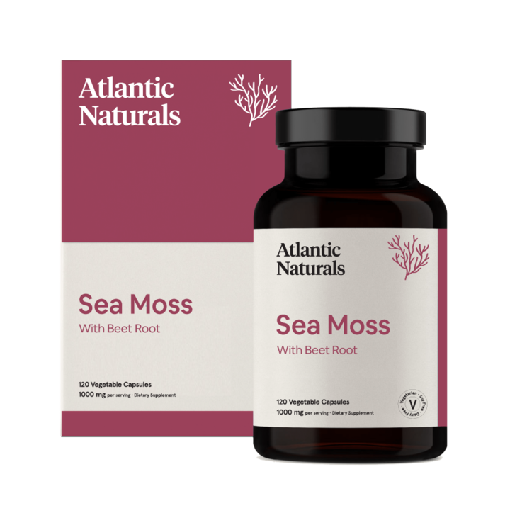 Organic Sea Moss with Beet Root Capsules | Vegan 1000mg