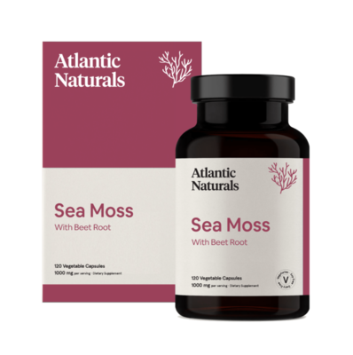 Organic Sea Moss with Beet Root Capsules | Vegan 1000mg