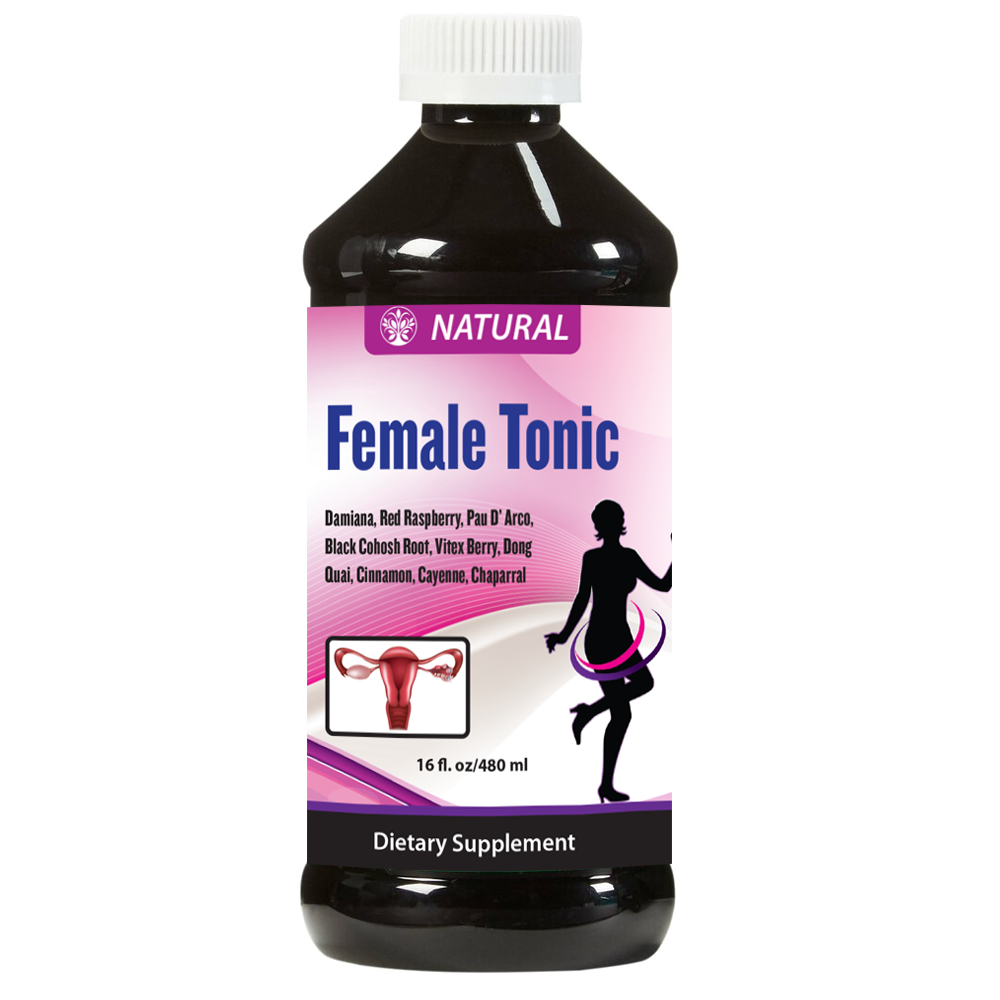 Female Tonic with Red Raspberry, Pau&#39; D&#39; Arco and Black Cohosh Root (16oz)