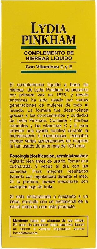 Lydia Pinkham Liquid Herbal Supplement