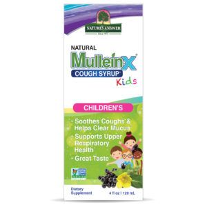 Kids Natural Mullein-X Cough Syrup 4 oz Alcohol Free