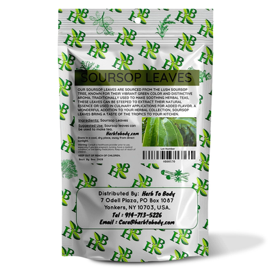 Organic Soursop Leaves 50g - Dried Leaf | Hoja De Guanabana