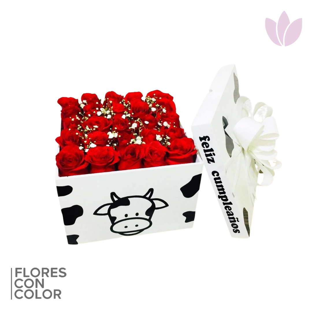 CAJA ANIMADA 25 ROSAS