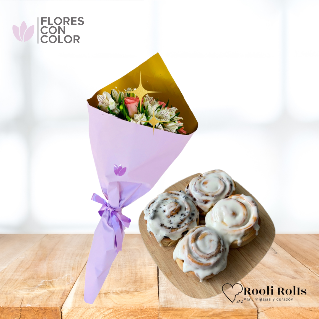 PAQUETE ROOLIFLORES - ROSAS &amp; ASTRO