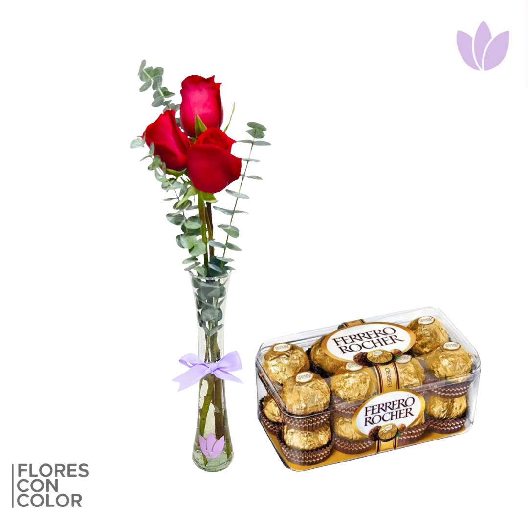 PAQUETE VIOLETERO 3 ROSAS
