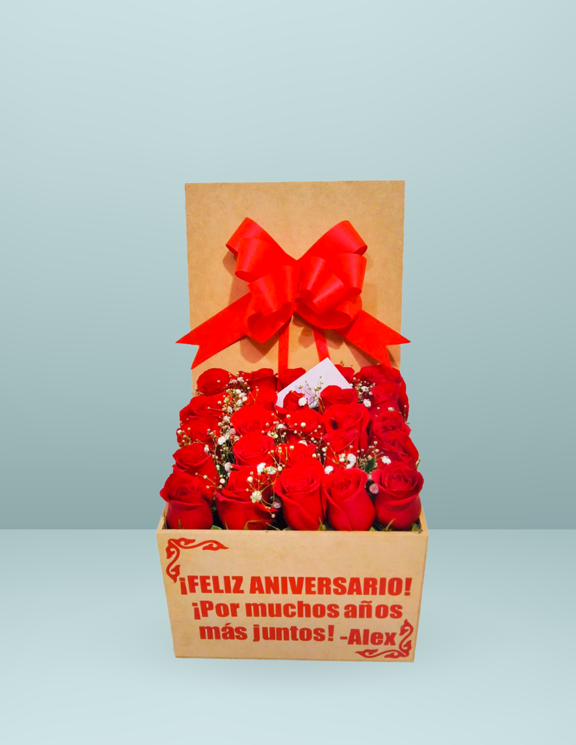 CAJA 25 ROSA ROJA