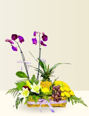 ⚜️CANASTA DE FRUTAS + ORQUÍDEA