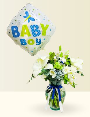 JARRÓN HERMOSO BABY + GLOBO
