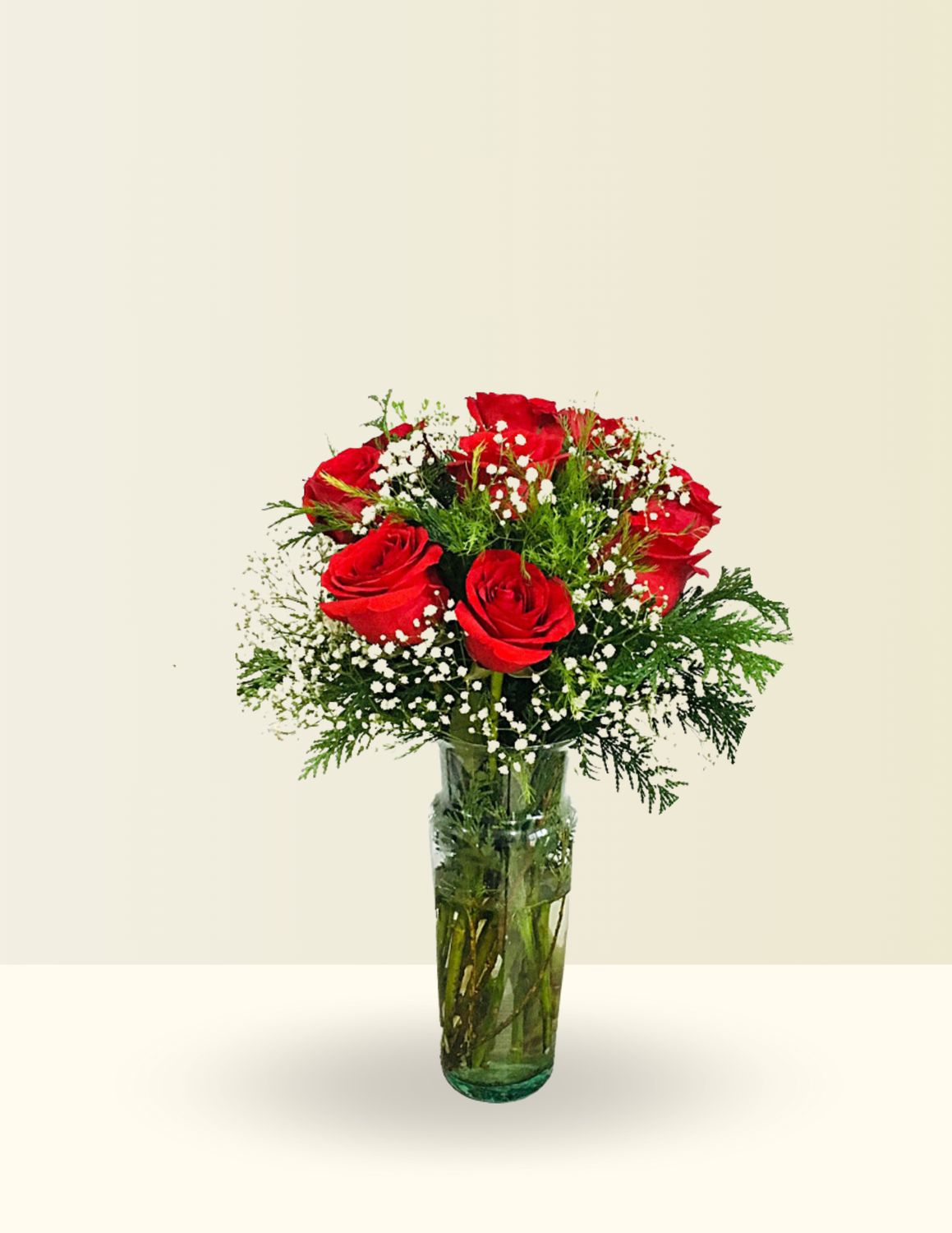 JARRÓN AMOR ETERNO 9 ROSAS