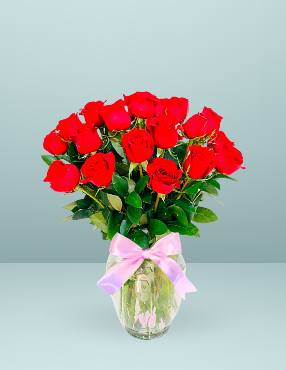 JARRÓN 24 ROSAS