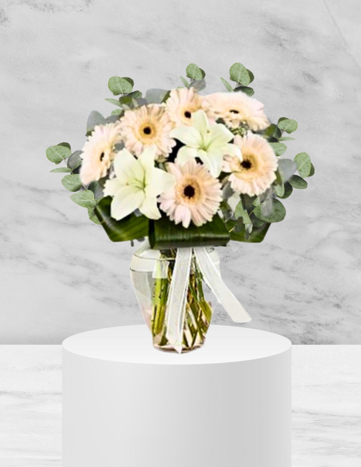 JARRÓN LILYS  &amp; GERBERAS