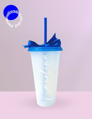 VASO PERSONALIZADO 🖤 CAMBIA DE COLOR AL FRÍO