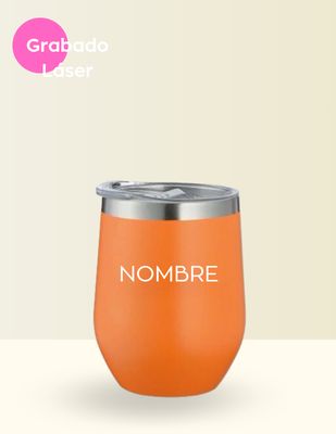 VASO TERMICO 12 oz NARANJA