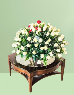 ⚜️ARREGLO FLORAL ESFERA DE 100 ROSAS