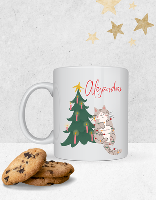🎄TAZA FELICES FIESTAS