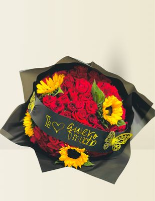 ⚜️RAMO 100 ROSAS &amp; GIRASOLES